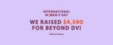 Because of you, we raised $4,540 for Beyond DV.