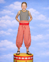 Kids Gillie Top - Spliced Seersucker
