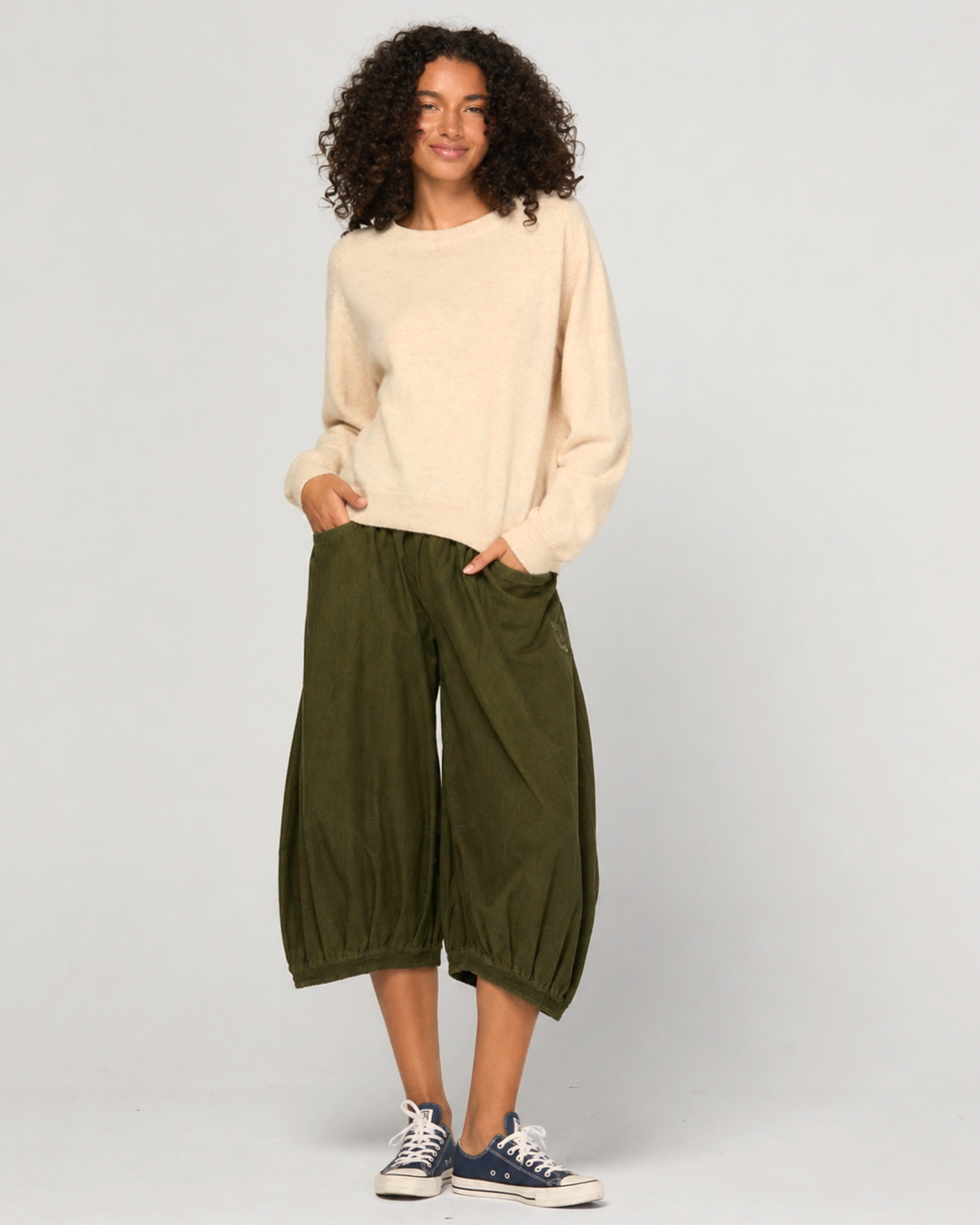 Cord Guru Pant - Olive Green