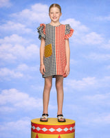 Kids Gillie Dress - Spliced Seersucker