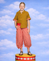 Kids Guru Pant - Red Seersucker