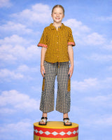 Kids Evelina Pant - Navy Seersucker