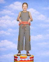 Kids Evelina Pant - Navy Seersucker