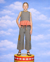 Kids Evelina Pant - Navy Seersucker
