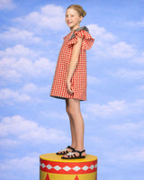 Kids Gillie Dress - Spliced Seersucker