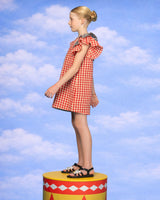 Kids Gillie Dress - Spliced Seersucker
