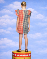 Kids Gillie Dress - Spliced Seersucker