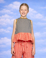 Kids Gillie Top - Spliced Seersucker