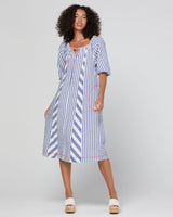 Lucia Dress  - Ocean Stripe