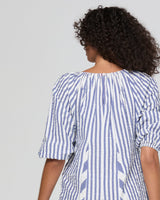 Lucia Dress  - Ocean Stripe