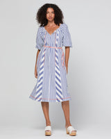 Lucia Dress  - Ocean Stripe