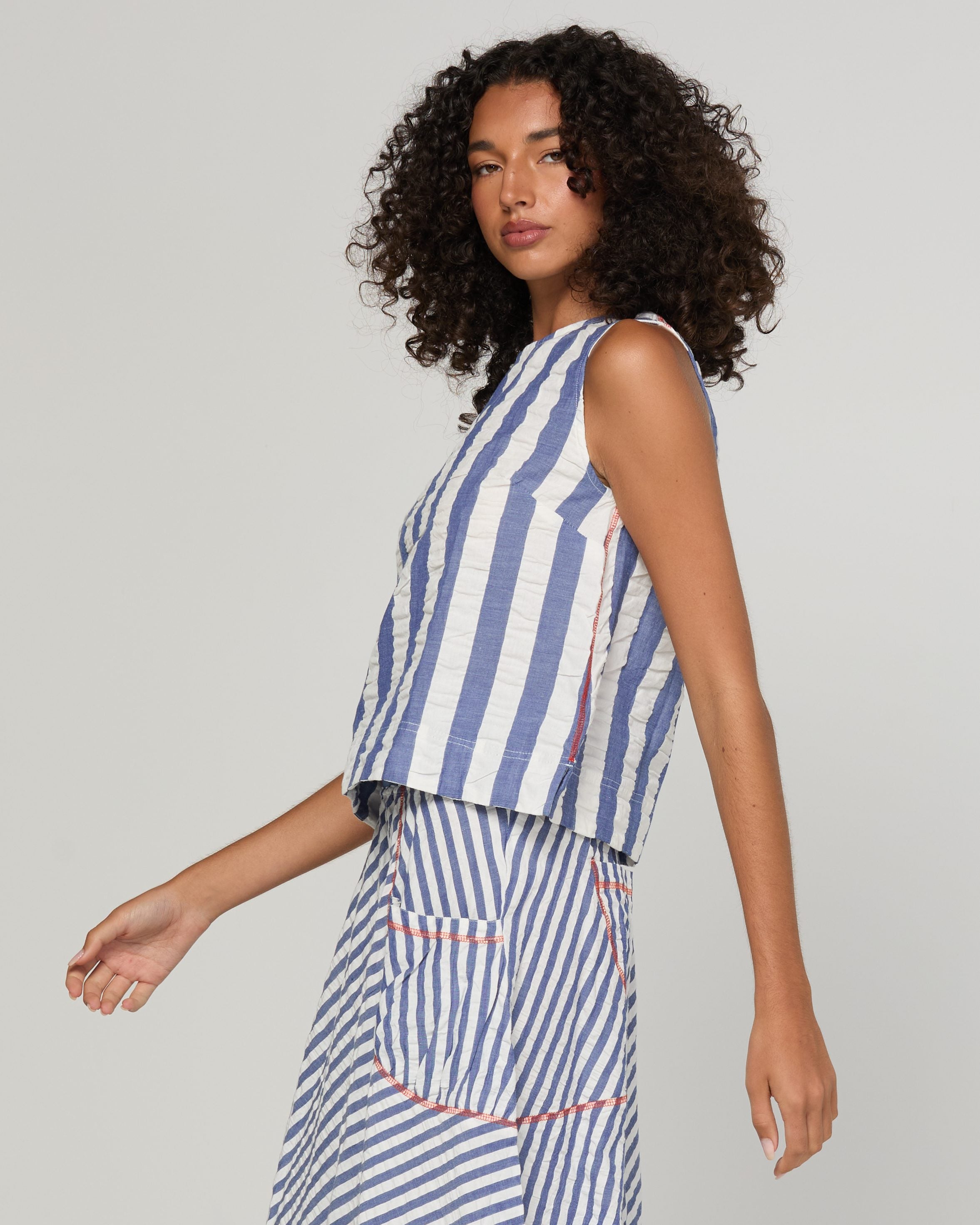 Hara Top - Ocean Stripe