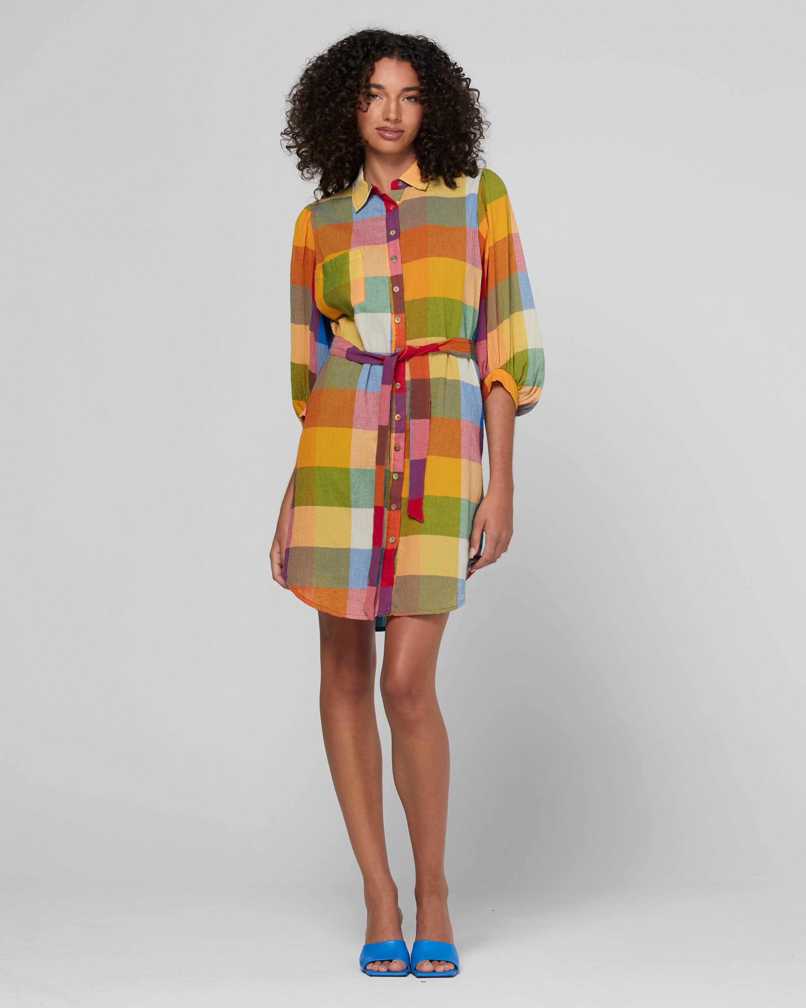 Pari Shirt Dress - Kingston Check