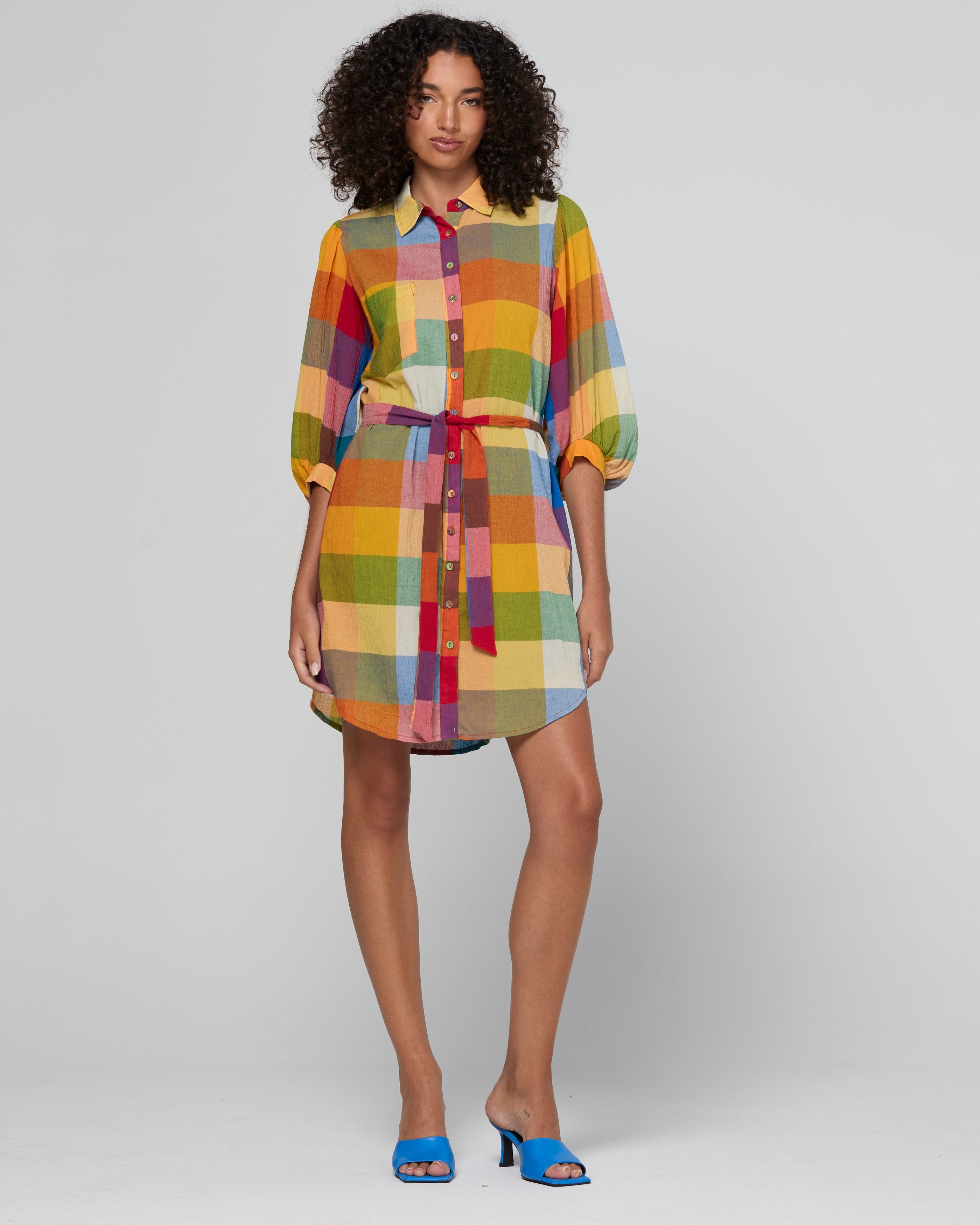 Pari Shirt Dress - Kingston Check