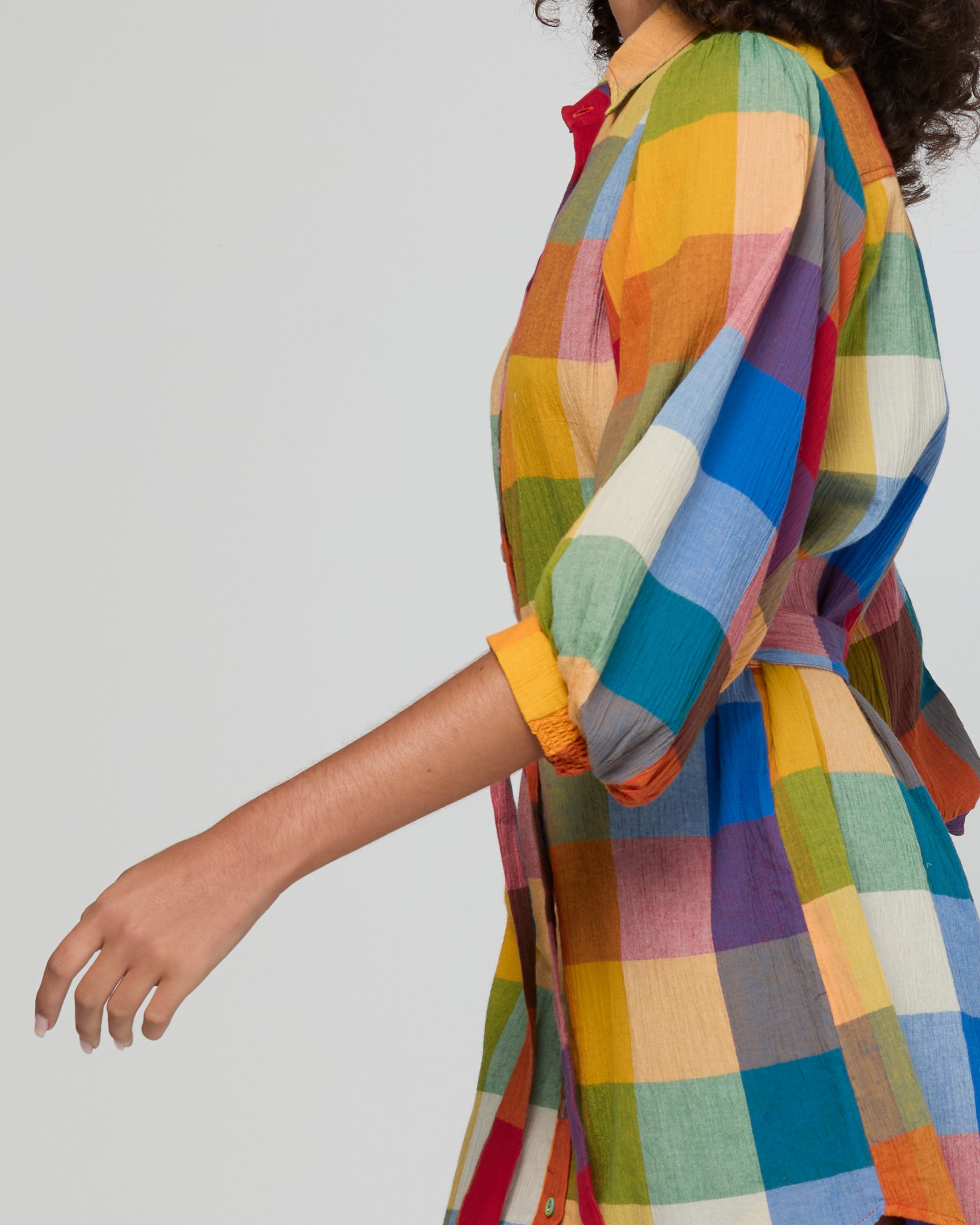 Pari Shirt Dress - Kingston Check