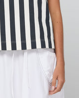 Shiro Top - Mono Stripe