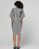 Shiro Shirt Dress - Mono Stripe