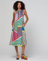 Aria Dress - Liquorice Stripe