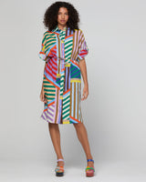 Maui Shirt Dress - Liquorice Stripe