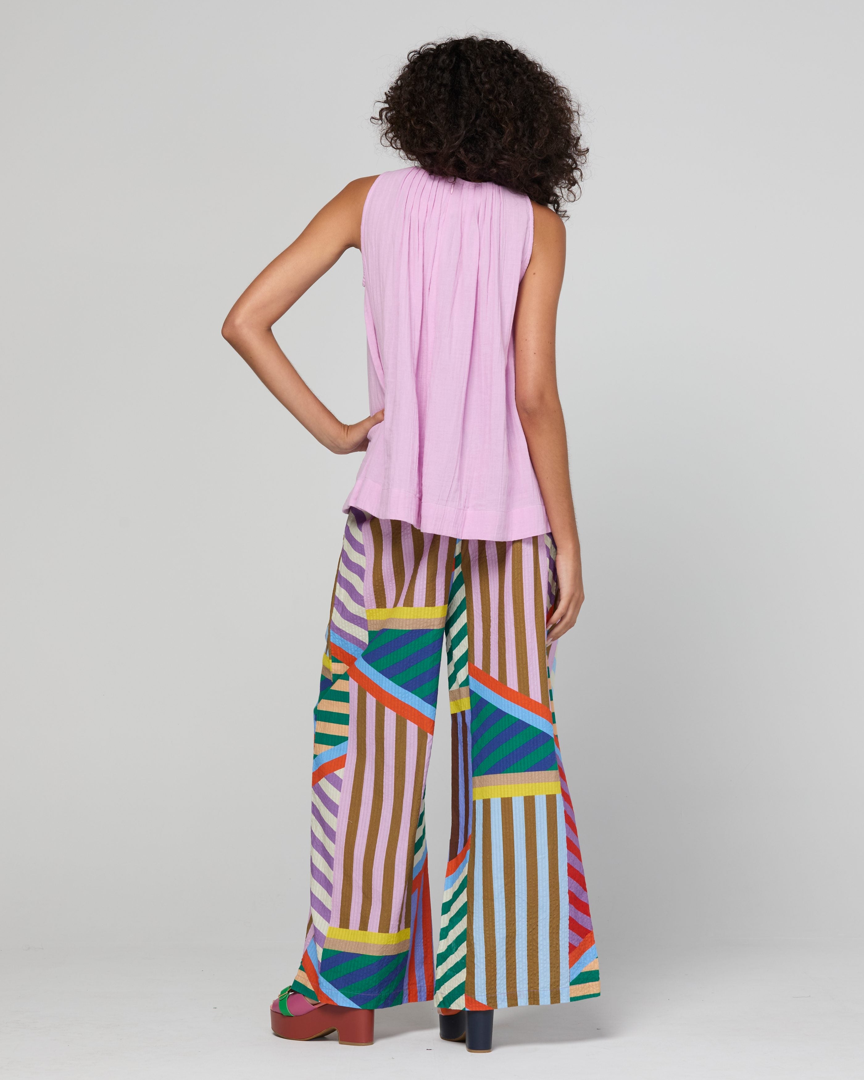 Harper Pant - Liquorice Stripe