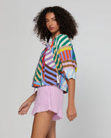 Lucia Top - Liquorice Stripe