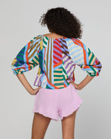 Lucia Top - Liquorice Stripe