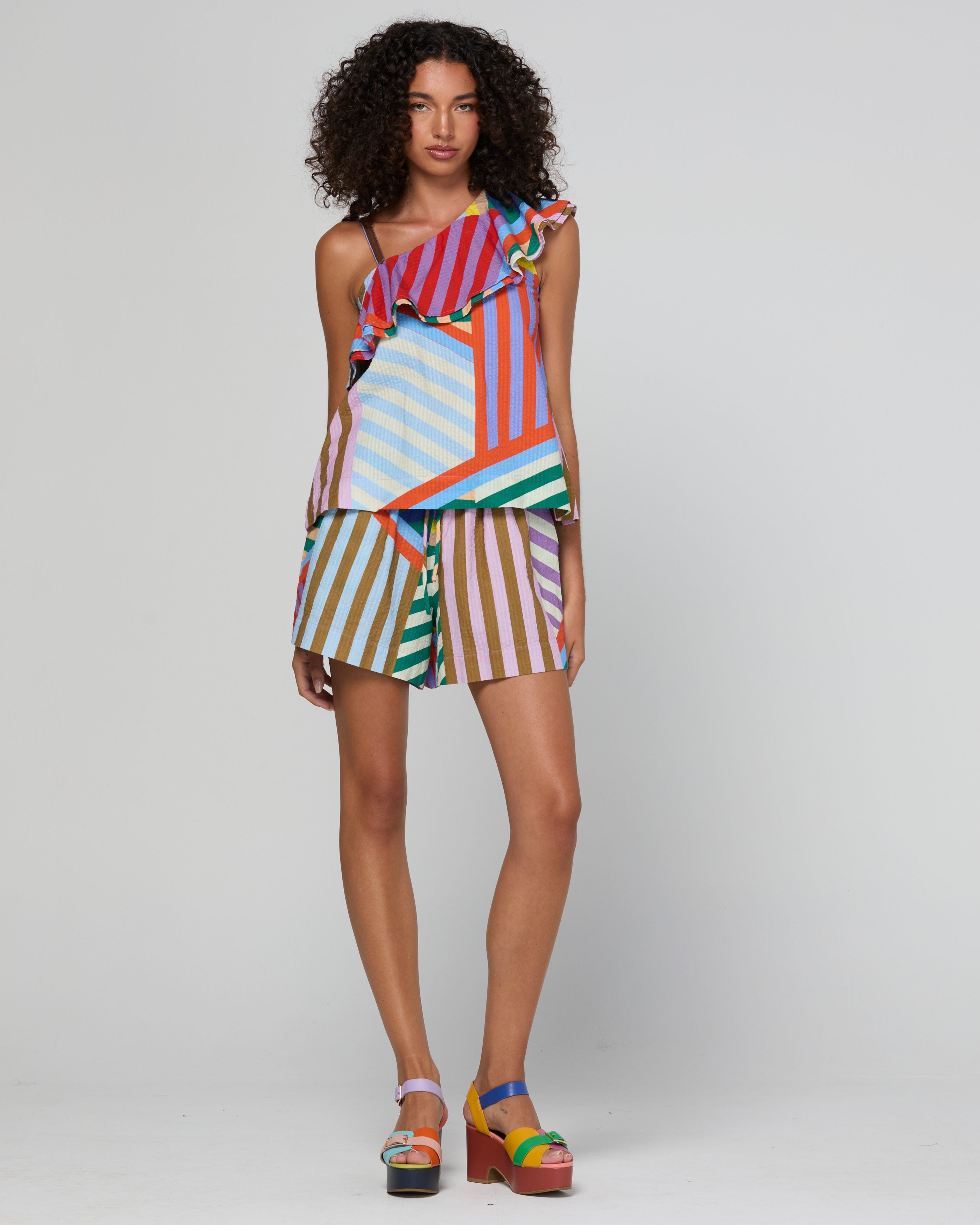 Sasha Top - Liquorice Stripe