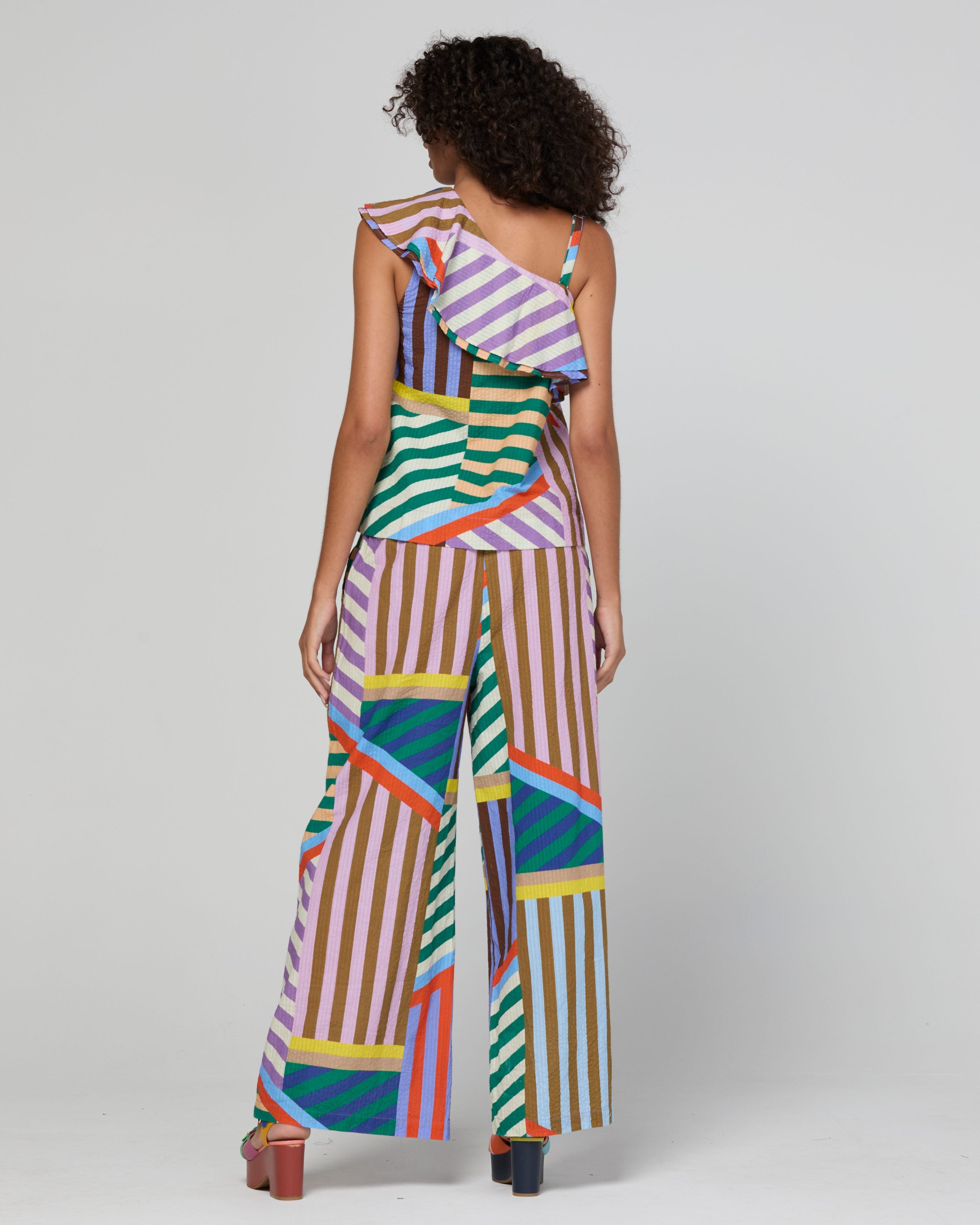 Harper Pant - Liquorice Stripe