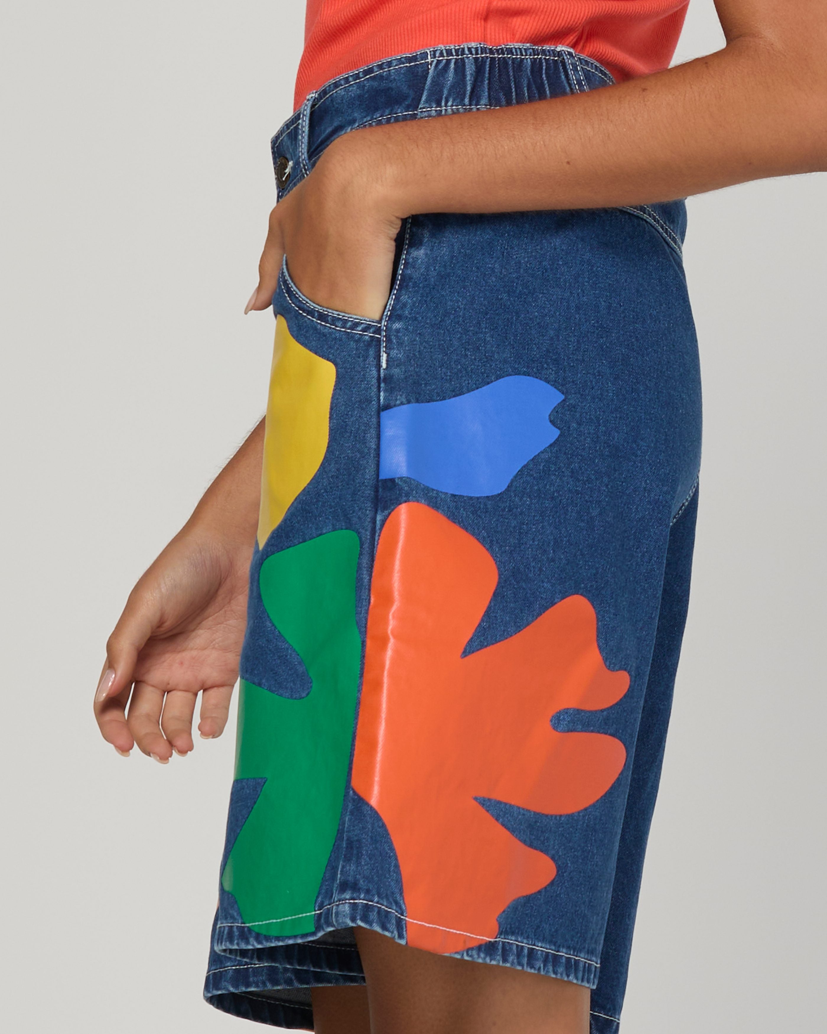 Leela Short - Denim Multi