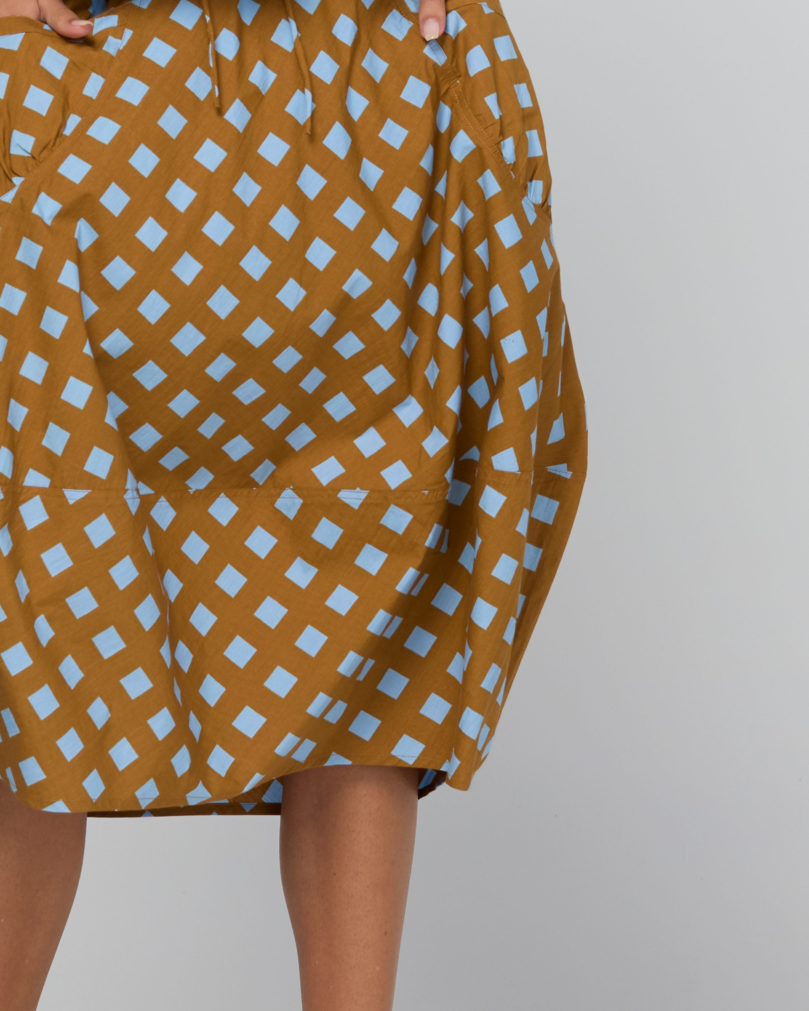 Guru Skirt - Geo Check