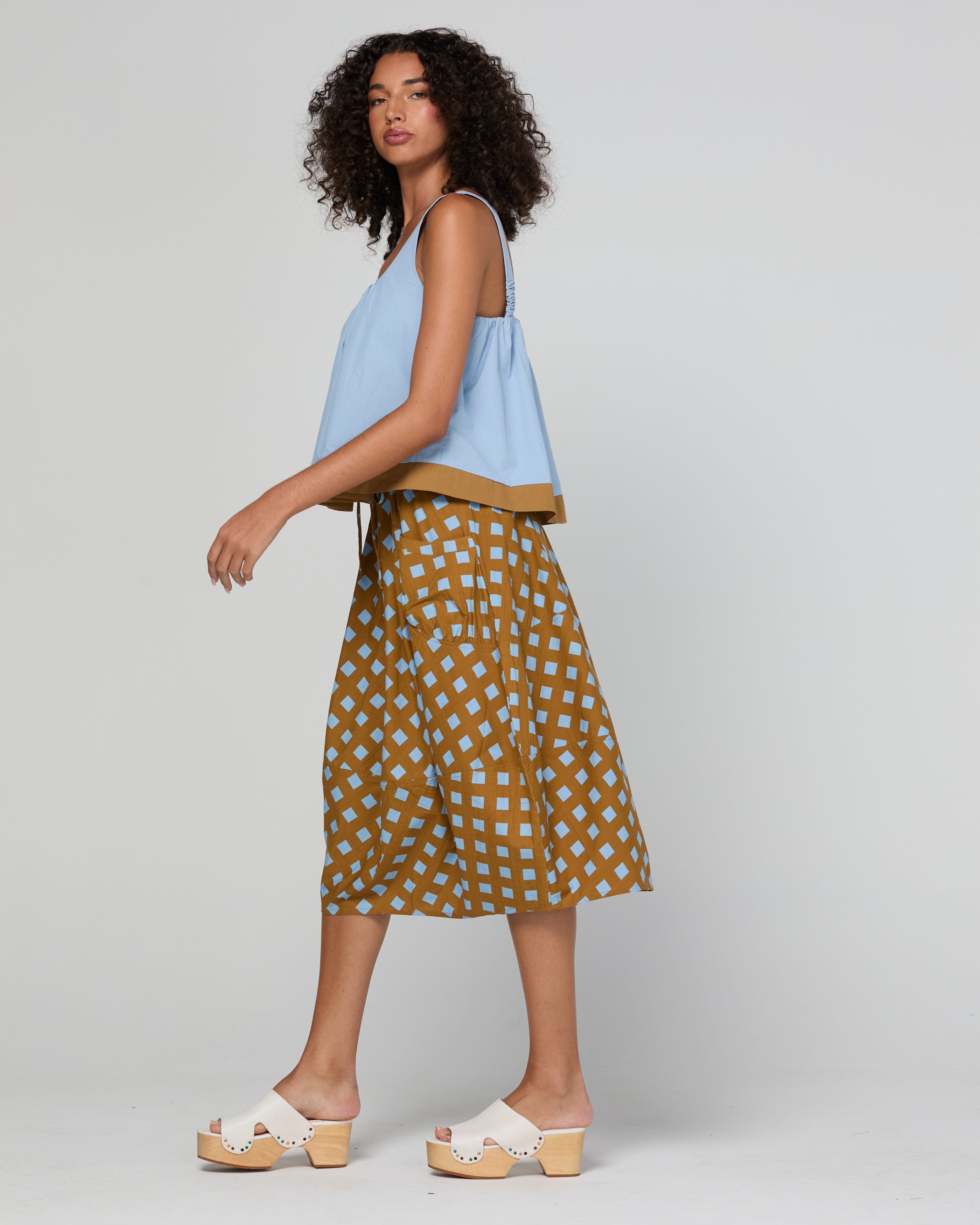 Guru Skirt - Geo Check