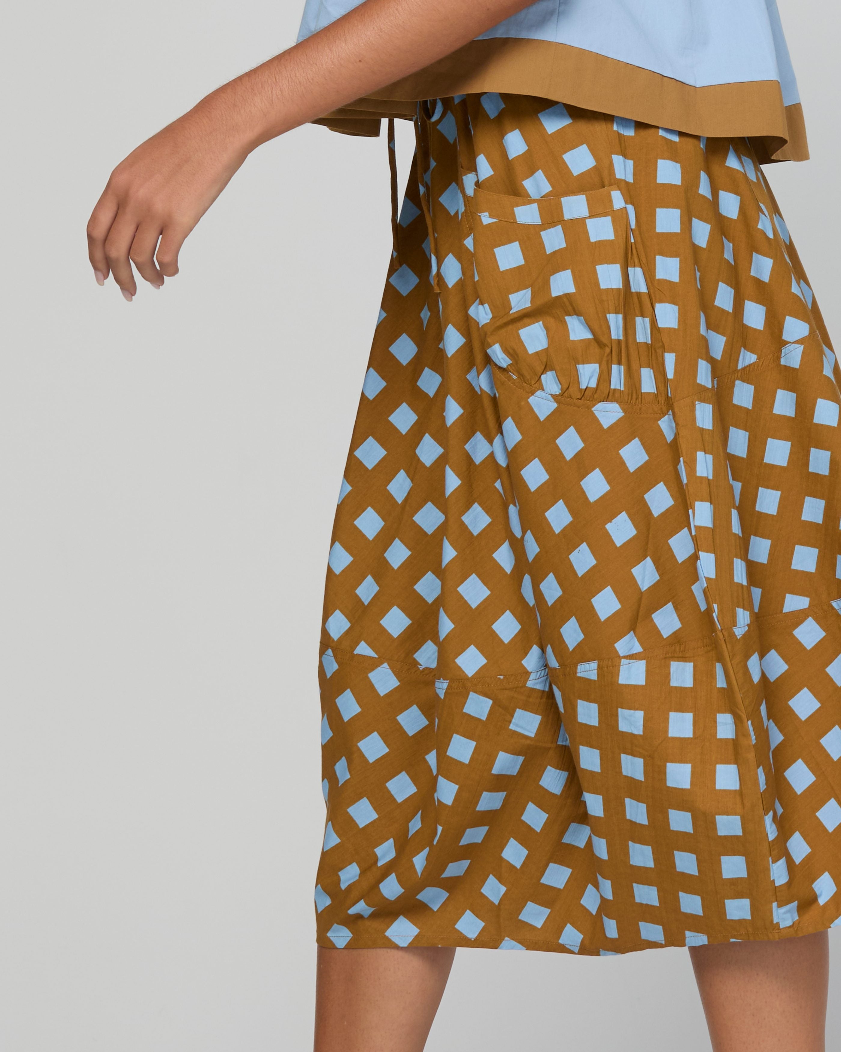 Guru Skirt - Geo Check