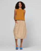 Guru Skirt - Mustard Stripe