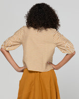 Ava Top - Mustard Stripe