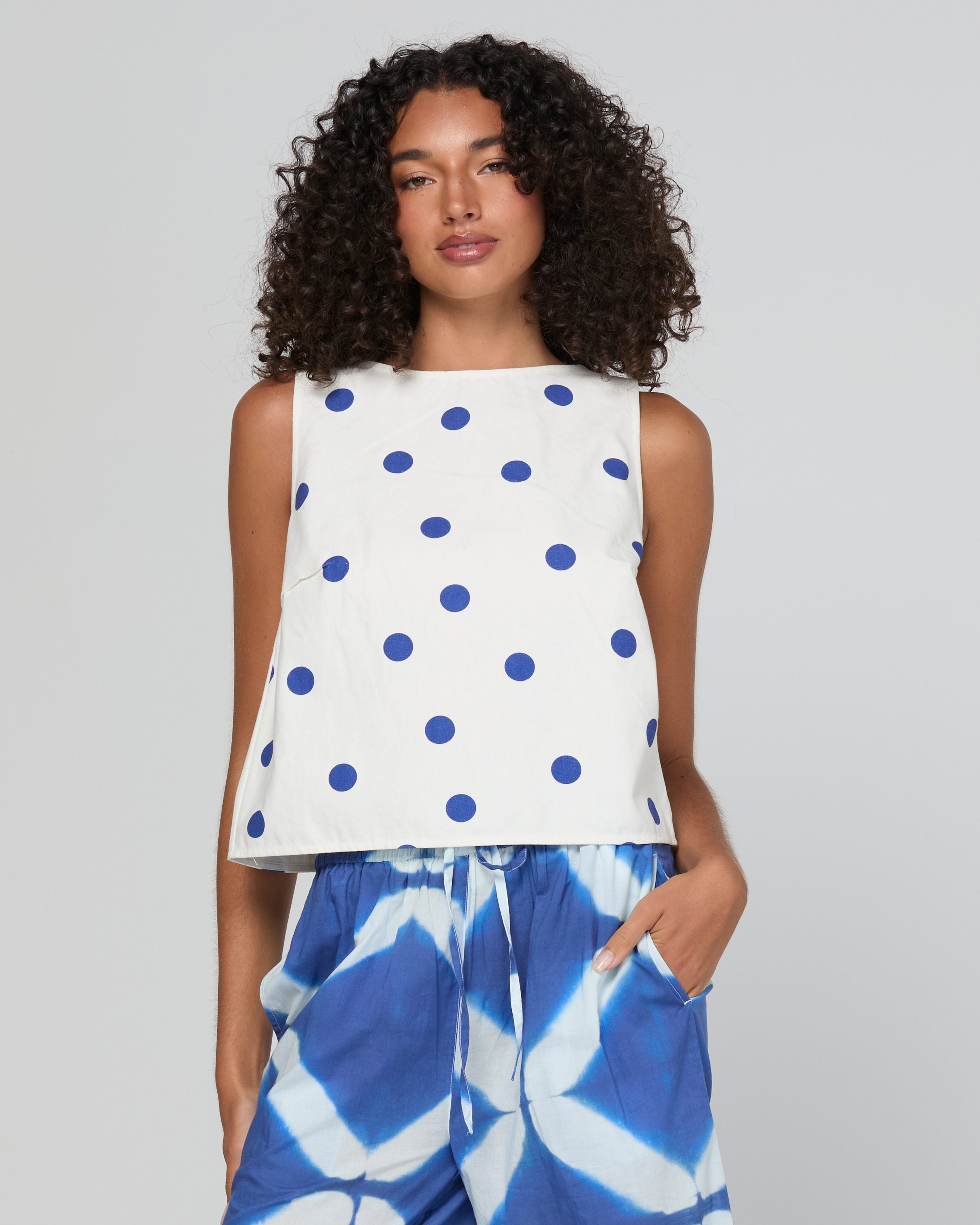 Rose Top - Polka Dot