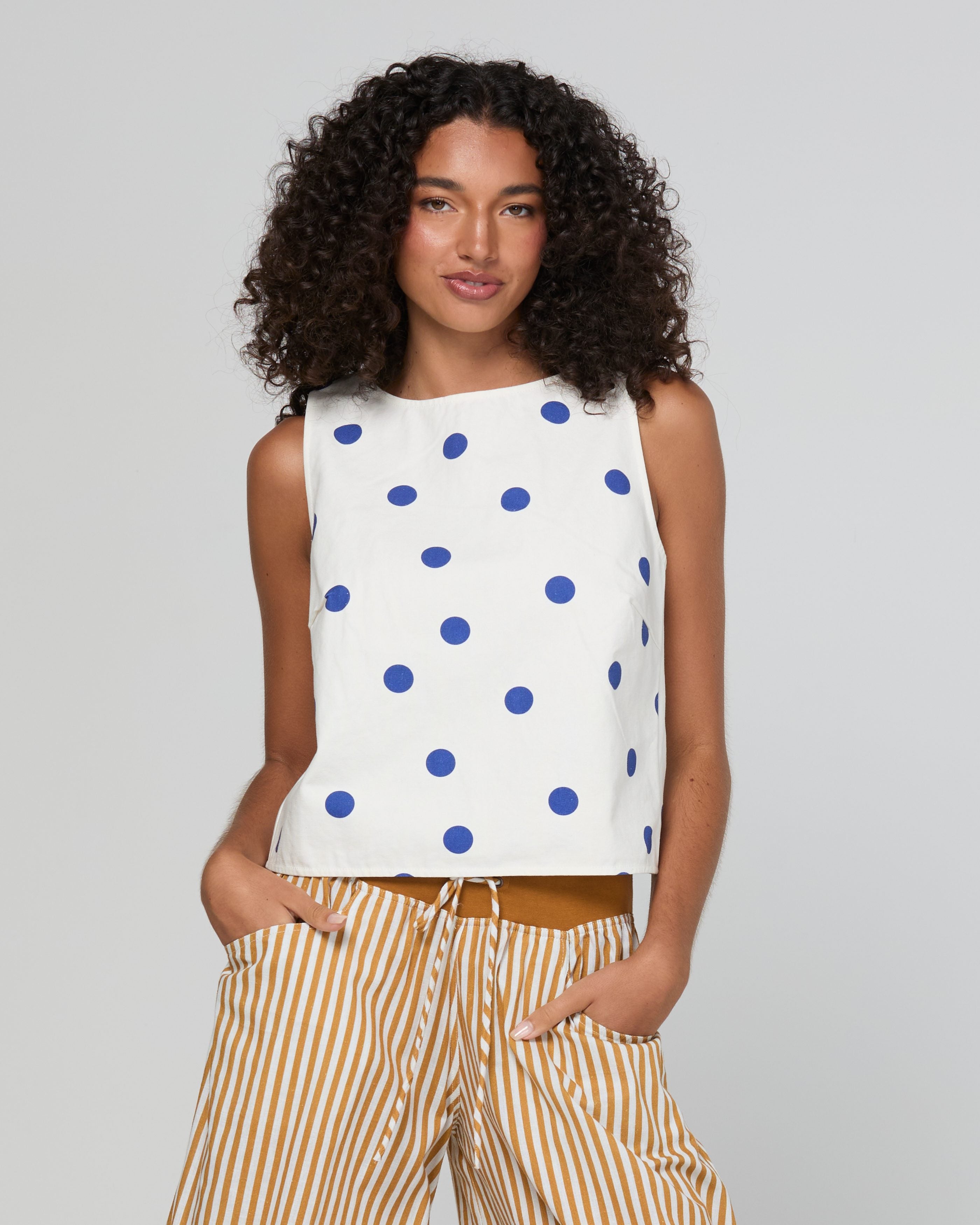 Rose Top - Polka Dot