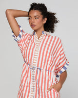 Maui Shirt Dress - Watermelon Stripe