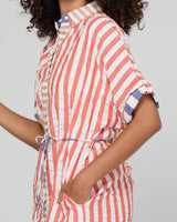 Maui Shirt Dress - Watermelon Stripe