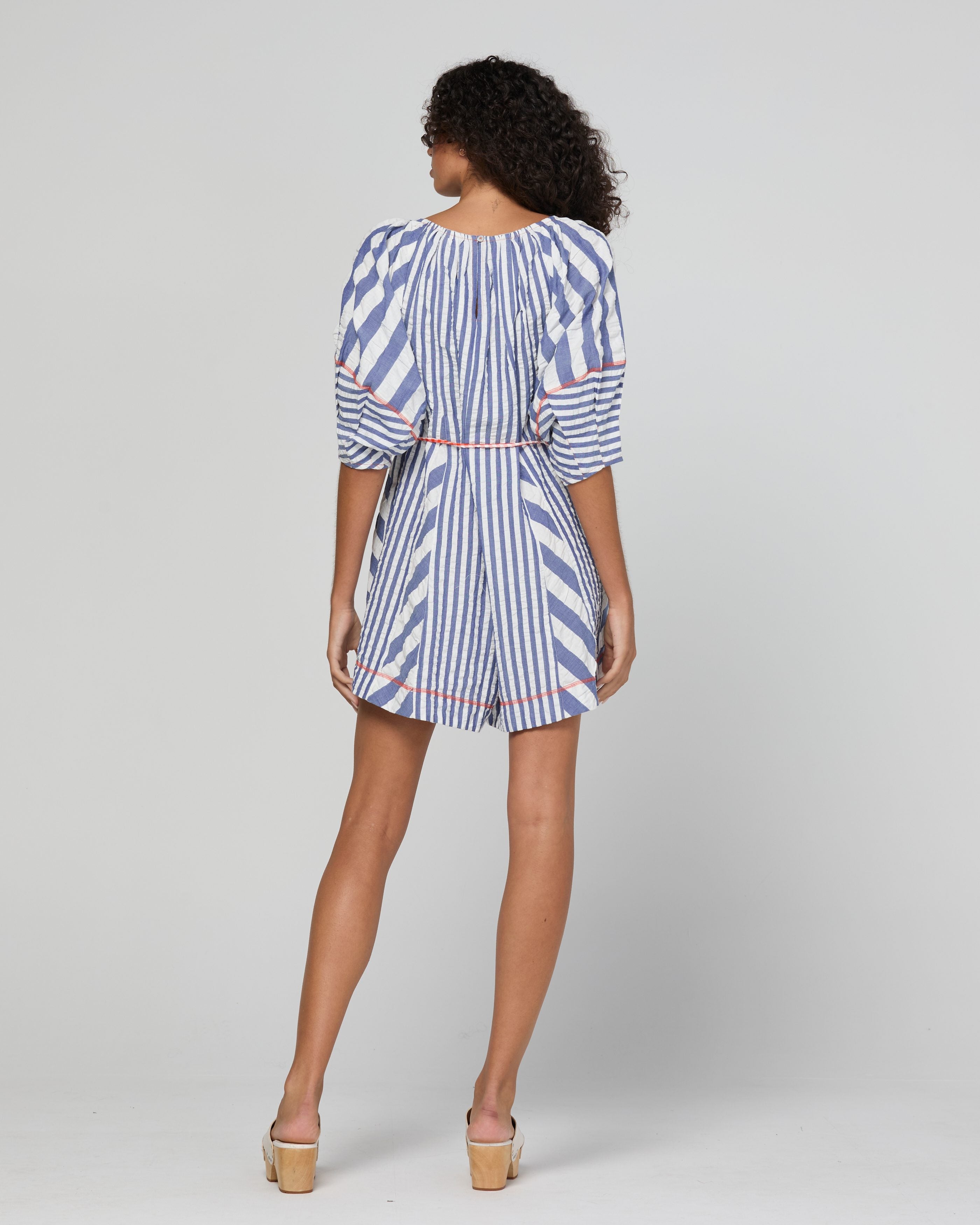 Lucia Playsuit - Ocean Stripe