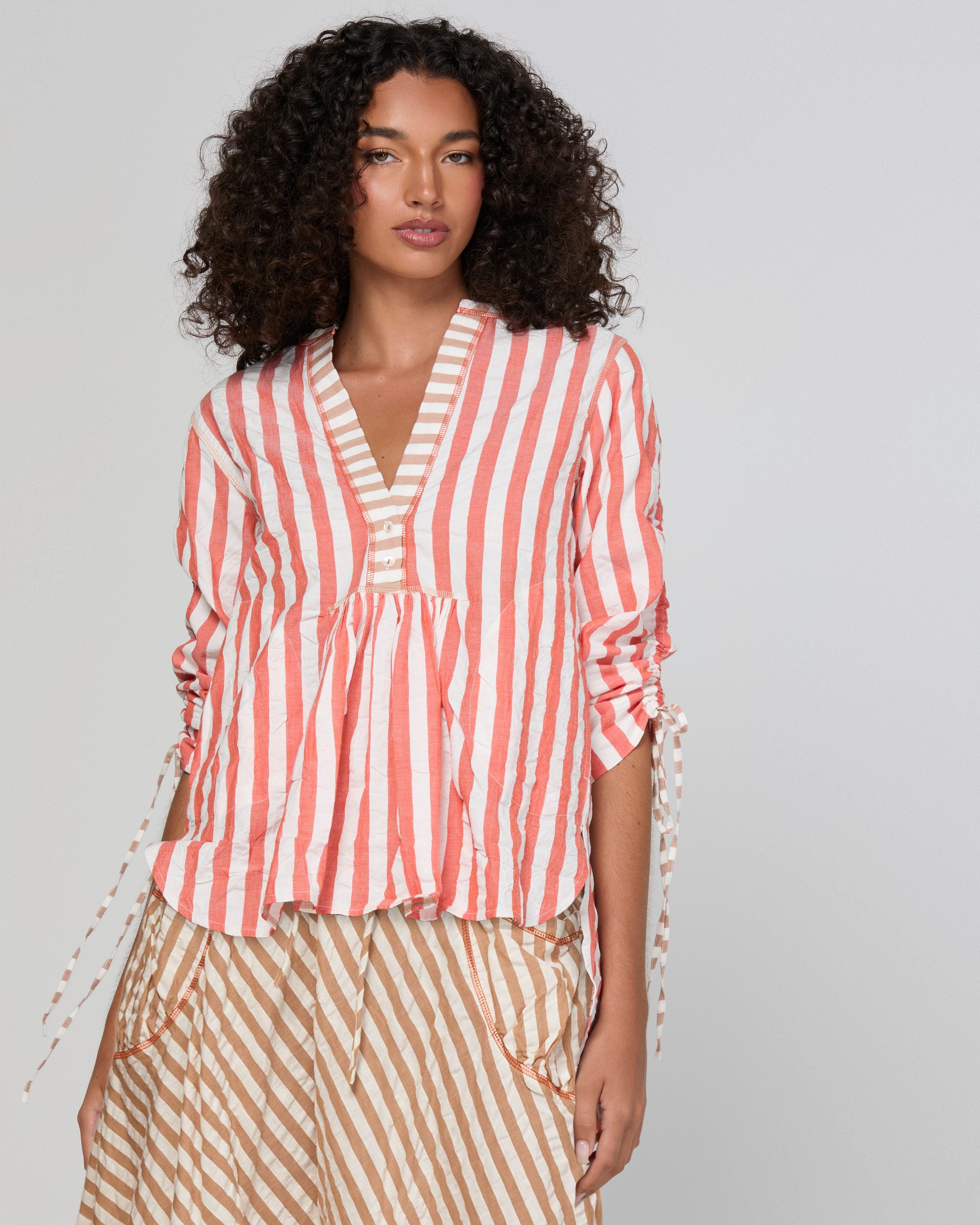 Sana Top - Watermelon Stripe