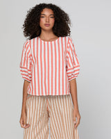 Ava Top - Watermelon Stripe