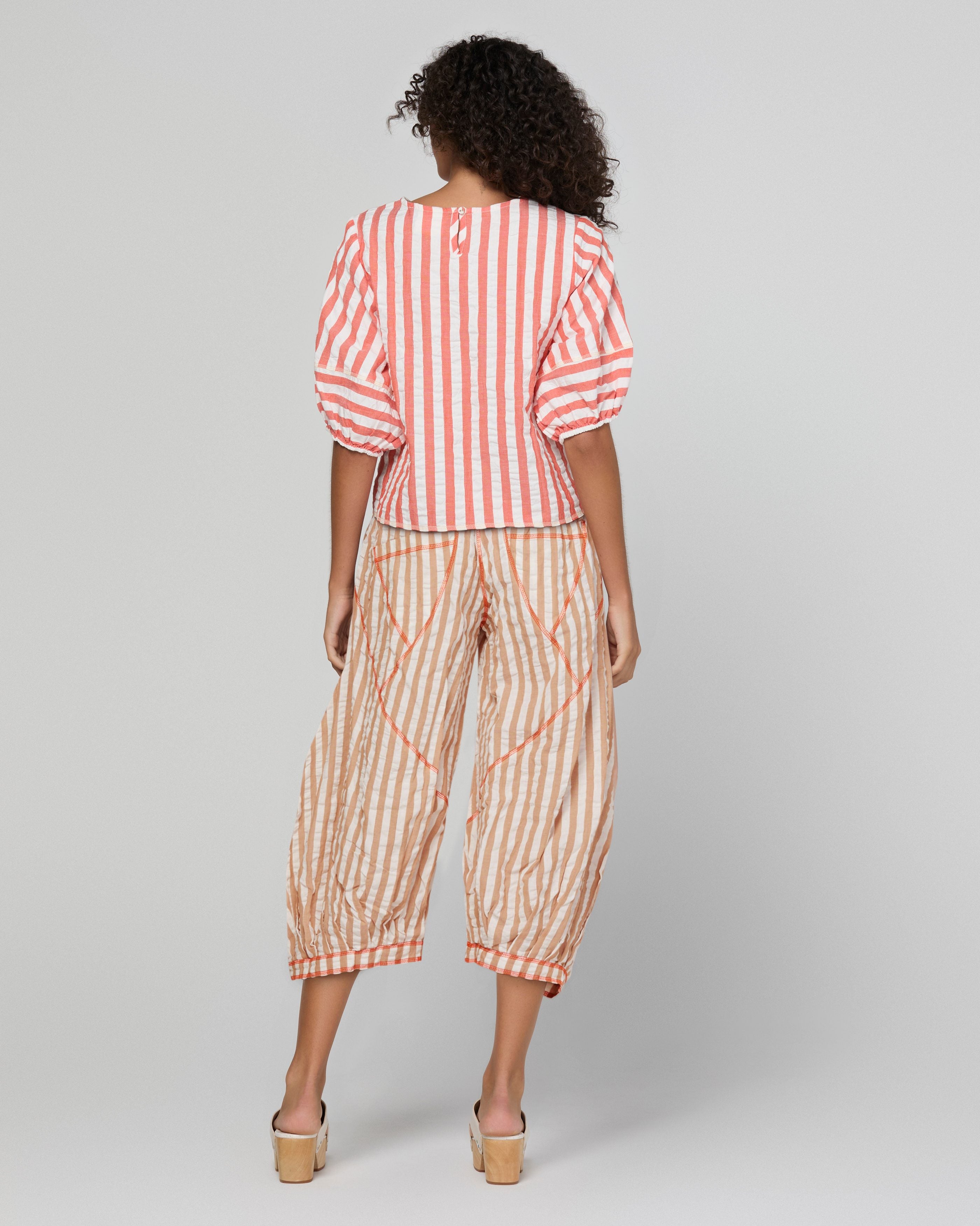 Ava Top - Watermelon Stripe