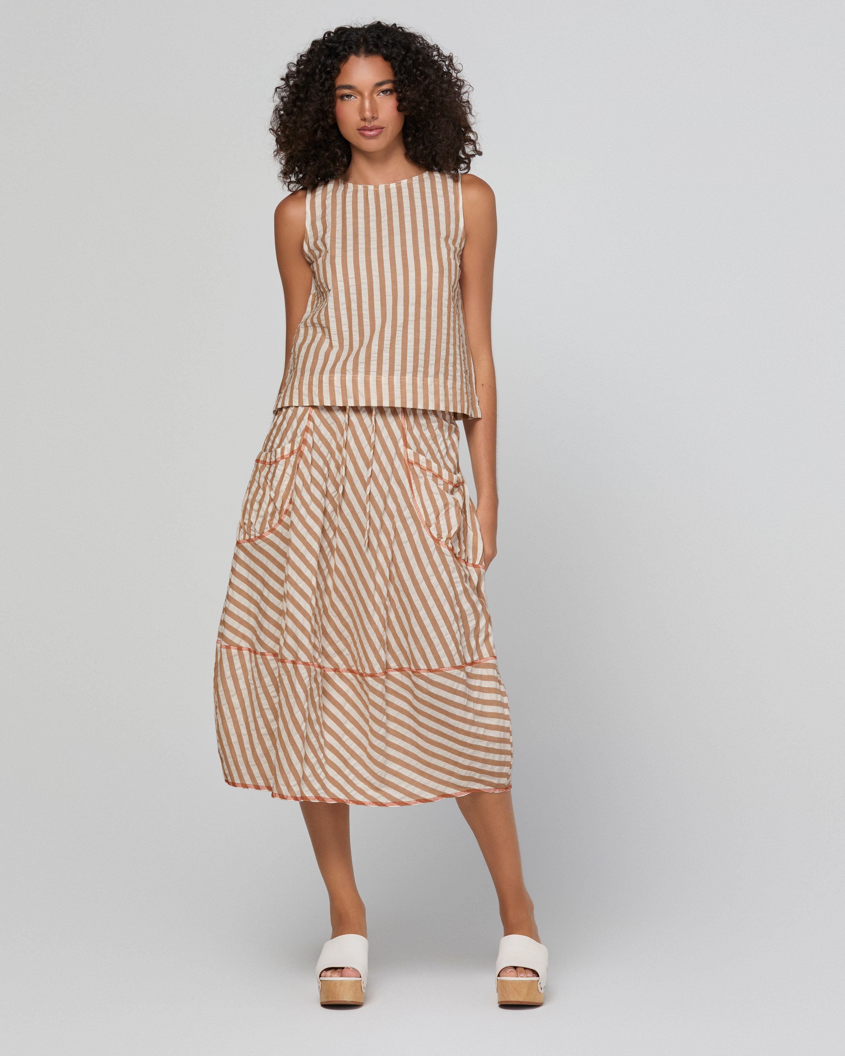 Guru Skirt - Sandy Stripe