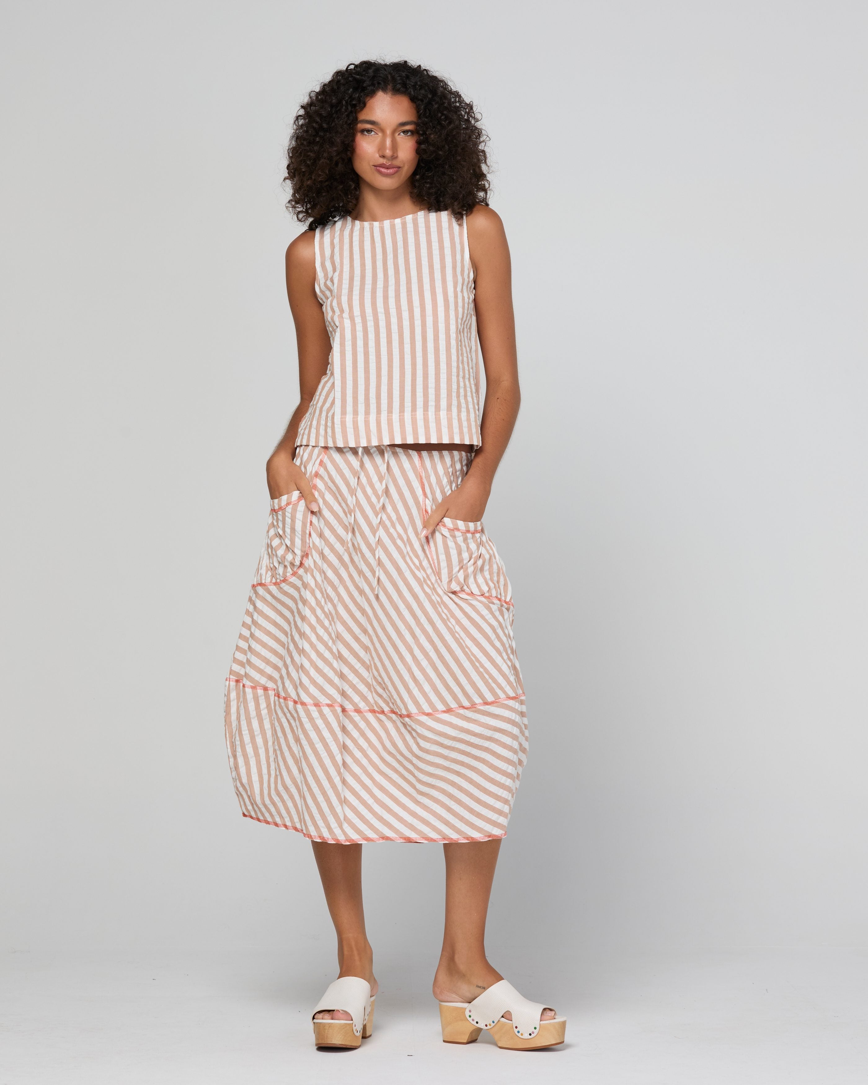 Hara Top - Sandy Stripe