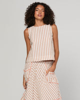 Hara Top - Sandy Stripe