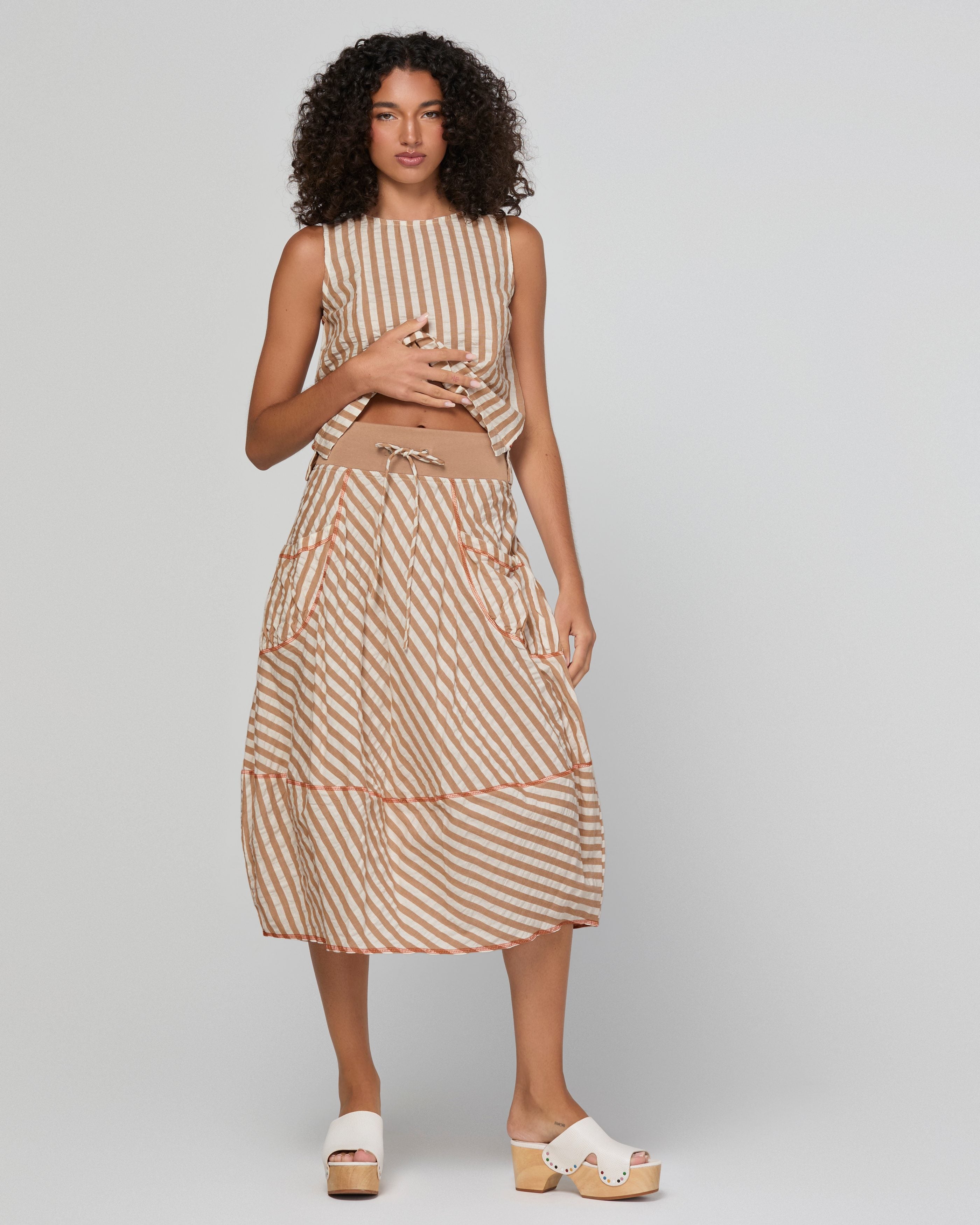 Guru Skirt - Sandy Stripe
