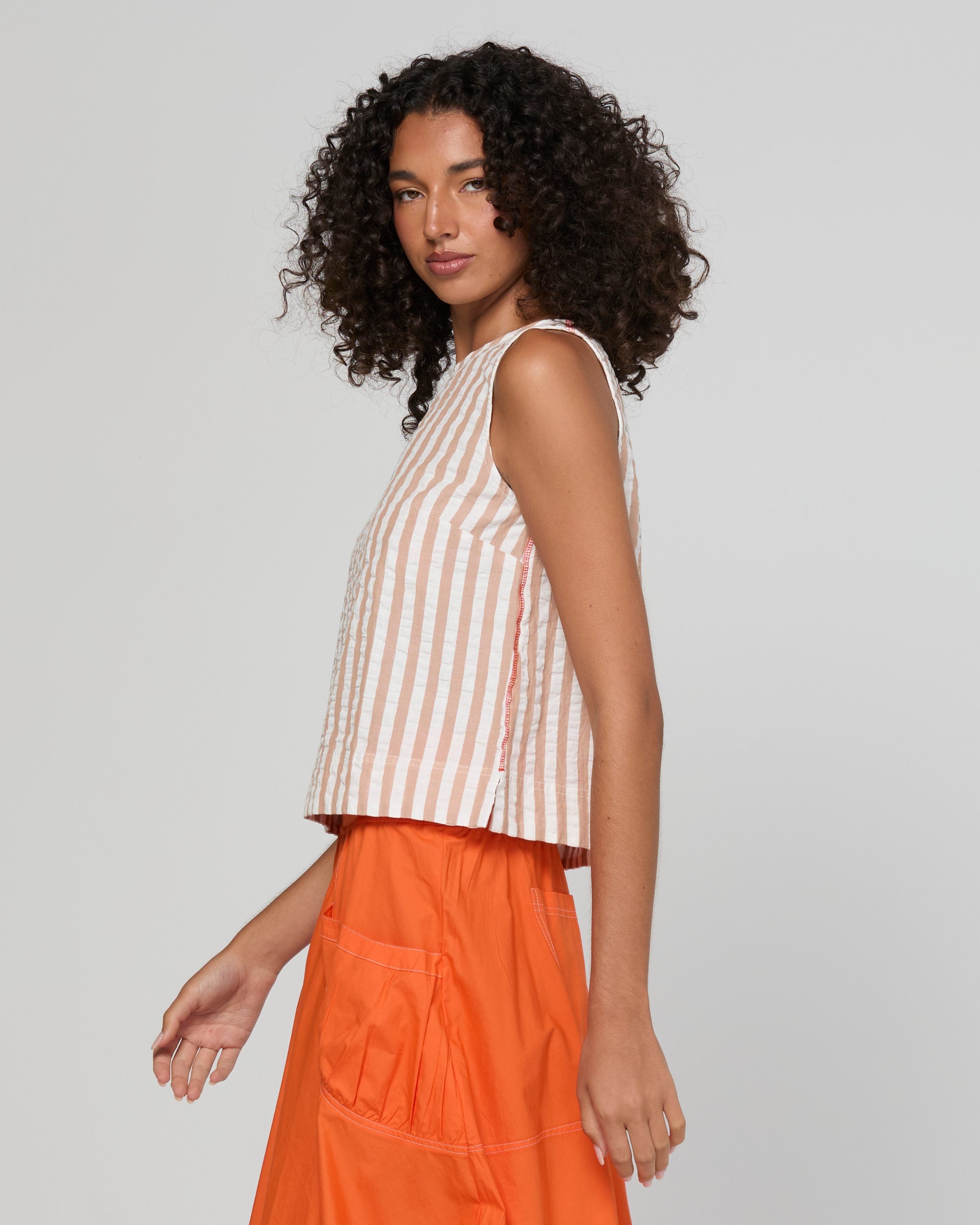 Hara Top - Sandy Stripe