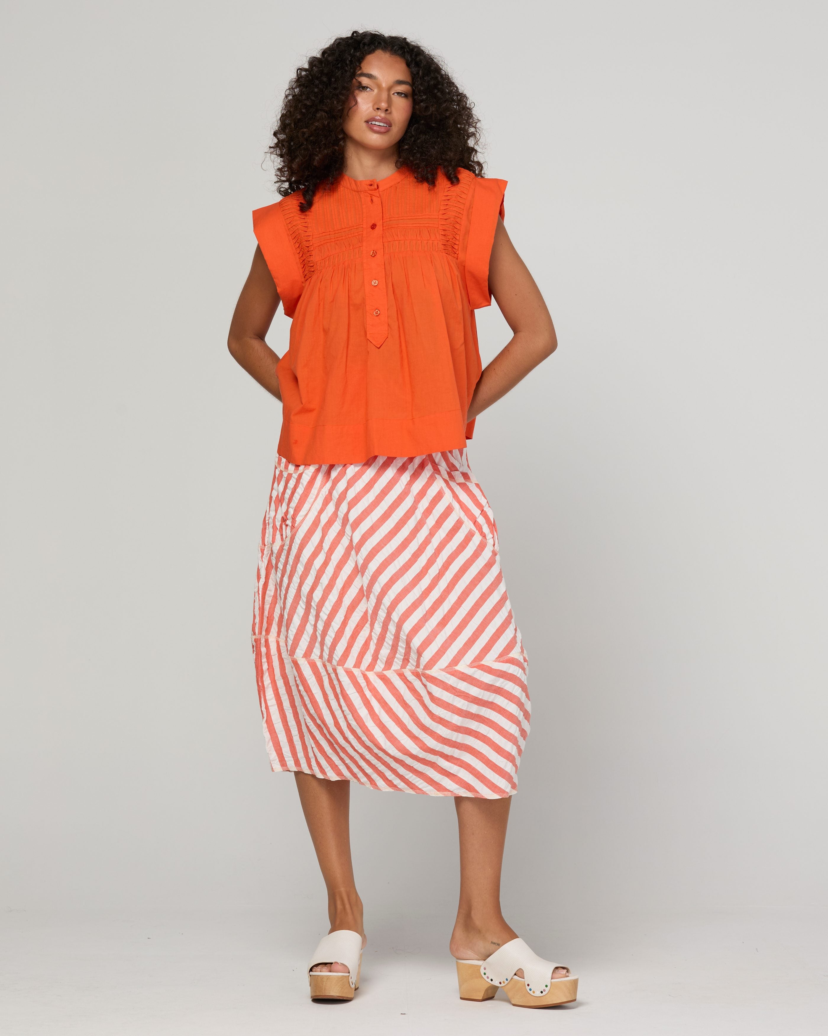 Guru Skirt - Watermelon Stripe