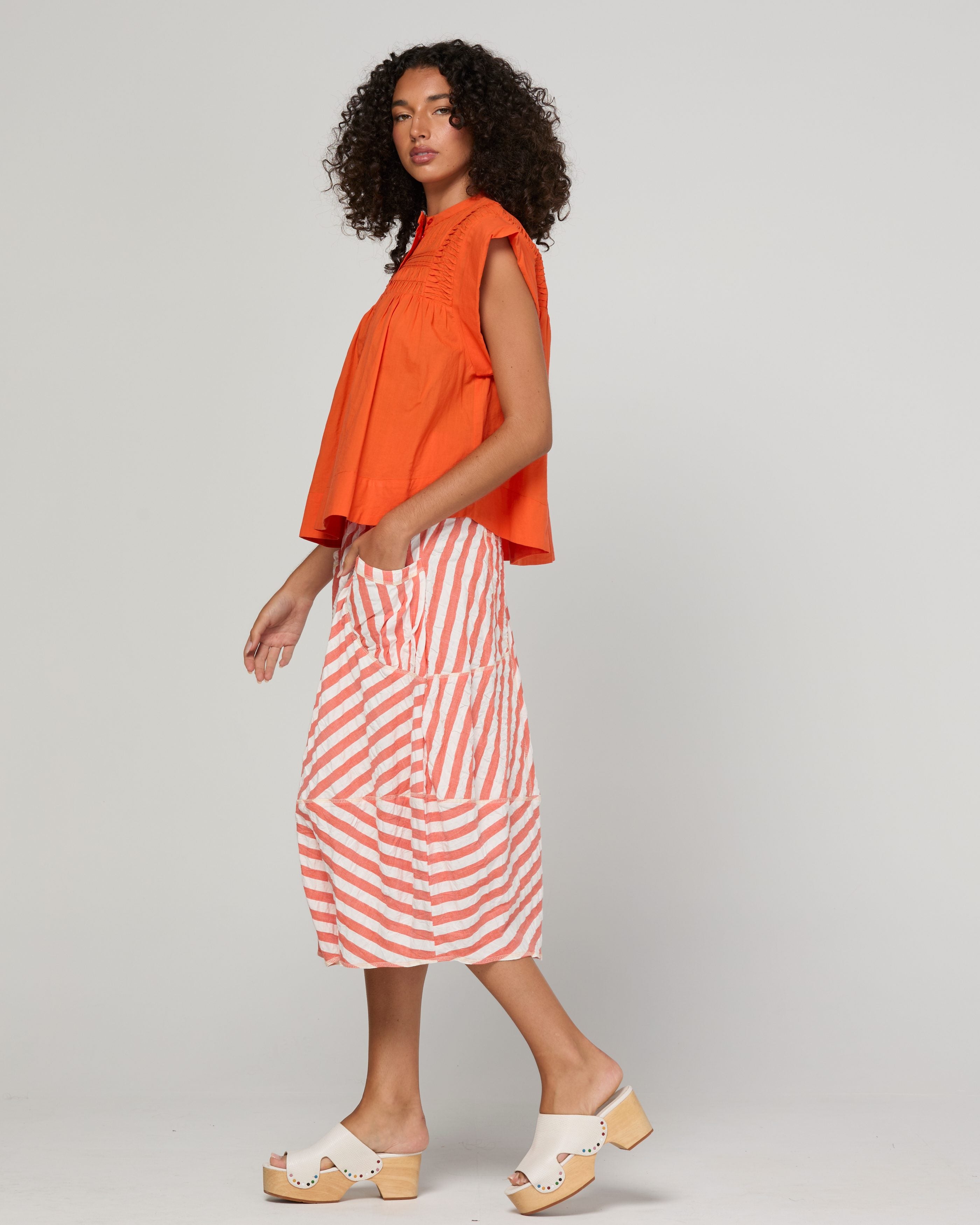 Guru Skirt - Watermelon Stripe