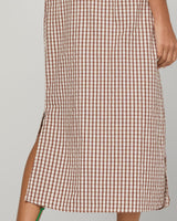 Sutora Dress - Cocoa Gingham
